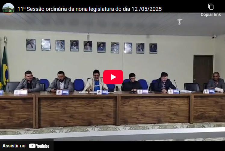 11⁰ Sessão ordinária da nona legislatura de 2025