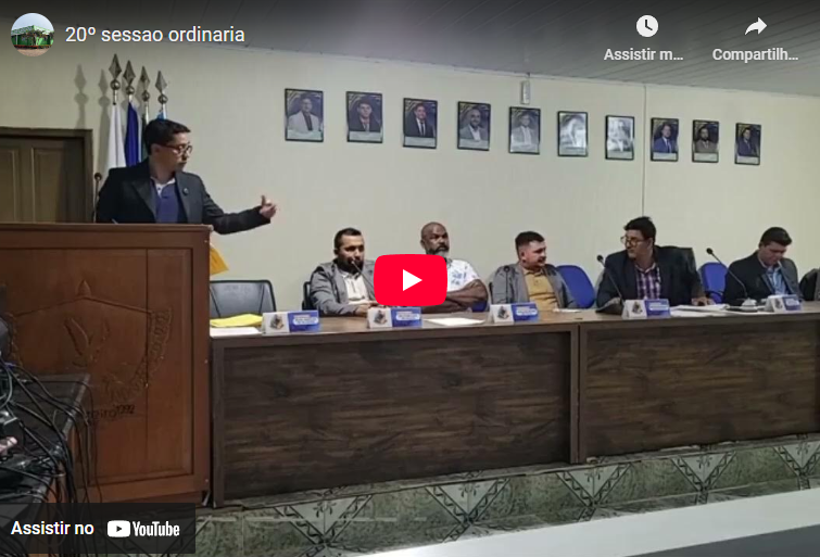 20⁰ Sessão ordinária da nona legislatura 18/08 do ano de 2025