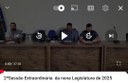 2ª Sessão Extraordinária da Nona Legislatura de 2025