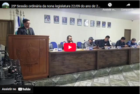25⁰ Sessão ordinária da nona legislatura 22/09 do ano de 2025