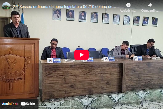 27⁰ Sessão ordinária  da nona legislatura  06 /10 do ano de 2025