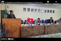 2ª Sessão Extraordinária da nona legislatura 13/03 do ano de 2026
