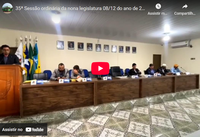 35ª Sessão ordinária da nona legislatura 08/12 do ano de 2025