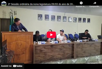 3ª Sessão ordinária da nona legislatura 09/03 do ano de 2026