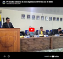 6ª Sessão ordinária da nona legislatura 30/03 do ano de 2026