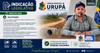 indicação legislativa emitida pela Câmara Municipal de Urupá o vereador Admilson Rodrigues Frederico