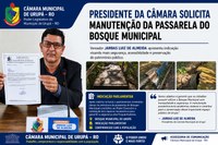 Manutenção na Passarela do Bosque Municipal de Urupá
