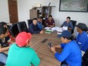 Reunimos nesta segunda feira 14/10/2019, no Gabinete do Prefeito juntamente com os  Garis que prestam serviços em nosso Município, para tratarmos assuntos referente a melhores condições de trabalhos para os mesmos.